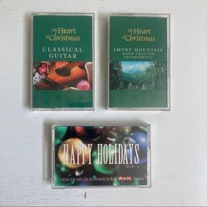3 VTG Christmas Holiday Classical Cassette Tapes